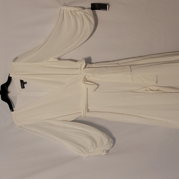 DONNA Ricco Long Sleeve Belted Wrap Jumpsuit - Picture 12 of 14